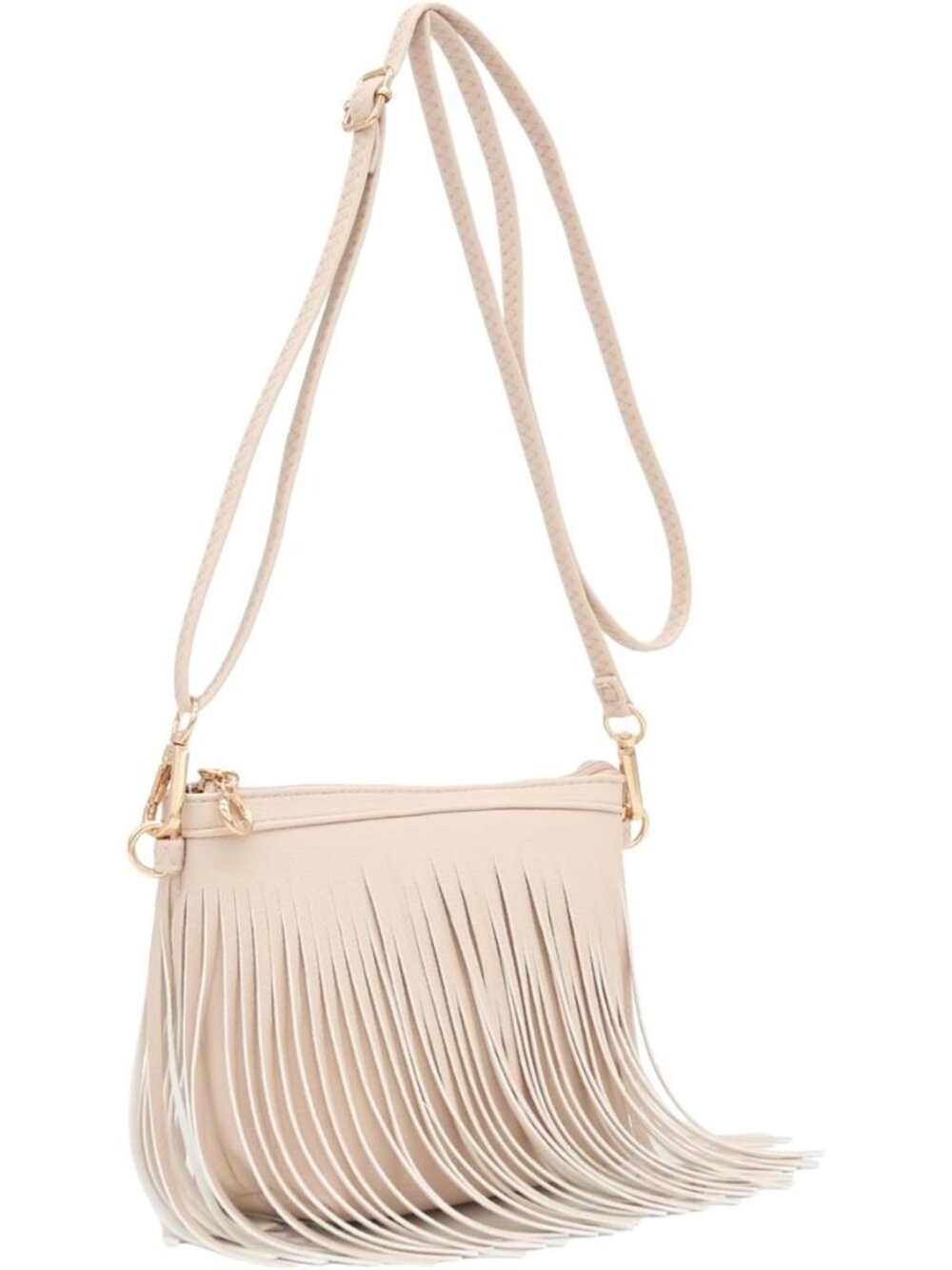 Small Fringe Crossbody Bag with Wrist Strap